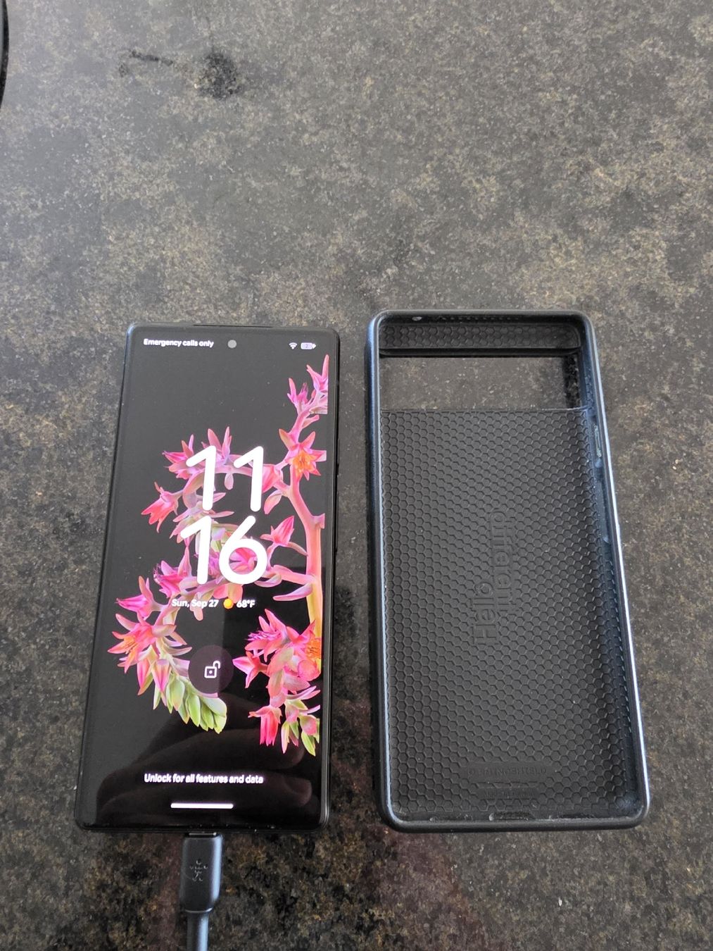 Google Handys / Smartphones: Smartphone Google Pixel 6 schwarz gebraucht mit Hülle – Gebraucht aus Zuchwil von jakir_1988