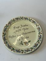 Keramik Spruchteller Nr. 2 Thoune Wanzenried 23 cm