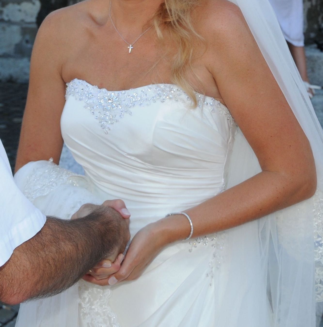 Vestiti: Hochzeitskleid Ivory A-Linie – Usato da Mauren venduto da SB1606 7
