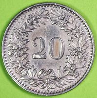 1939 / FR. 0.20 - MÜNZE / SEHR GUT ERHALTEN !