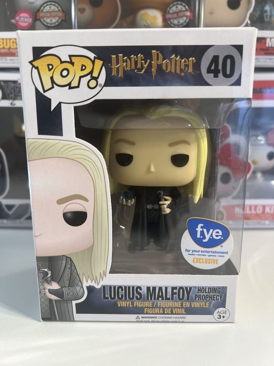 Figurine Pop! Harry Potter Lucius Malfoy holding Prophecy N° 40 Funko