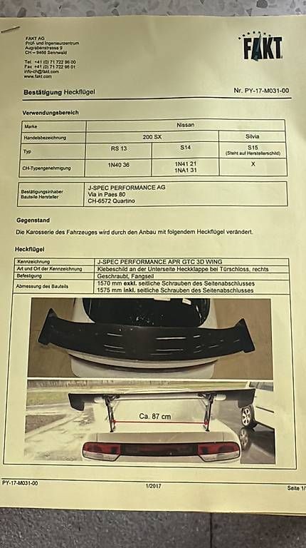 Tutti pezzi di ricambio auto: APR carbon spoiler – Nuovo e nell'imballaggio originale da Rothrist venduto da JH199x 1