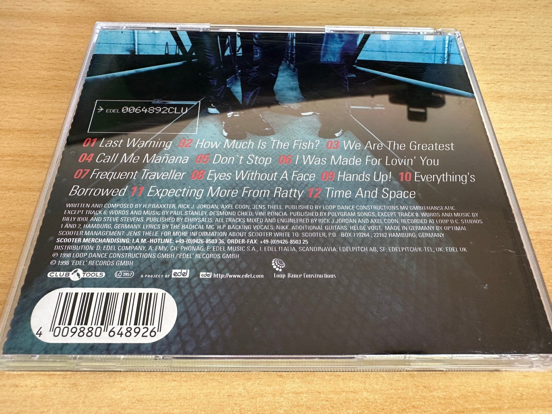 CD: Scooter – No Time To Chill – Usato da Rikon im Tösstal venduto da Alpenmutz 1