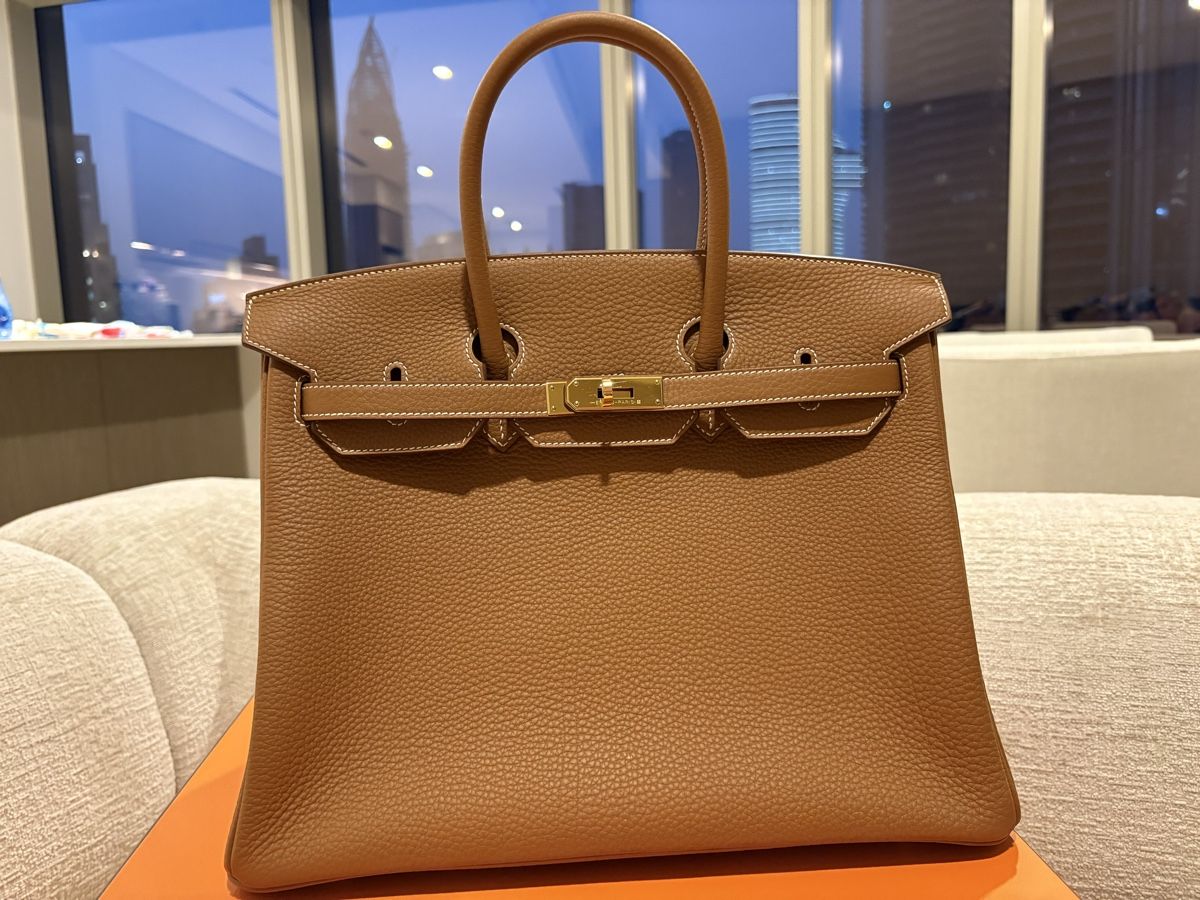 Hermès Borse da donna: Hermes Birkin 35 gold retourne – Nuovo (secondo la descrizione) da Kilchberg ZH venduto da cruella