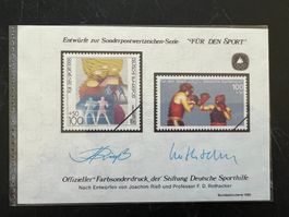 Entwurf Deutschland 1995 Boxen  Block  (A1112)