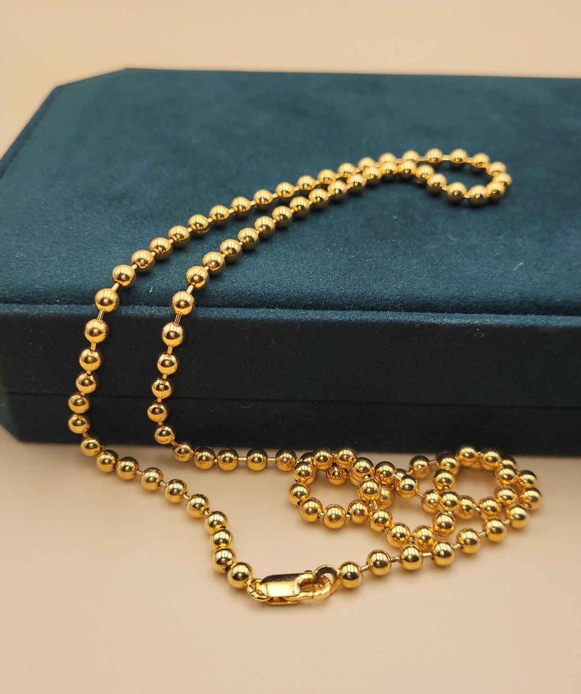 Ketten: Goldene Elegante Kugelkette – Gebraucht aus Wald ZH von SwissPawnshop 2