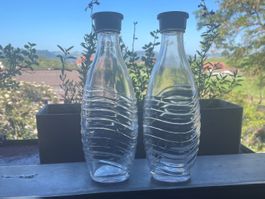 2 Glasflaschen SodaStream