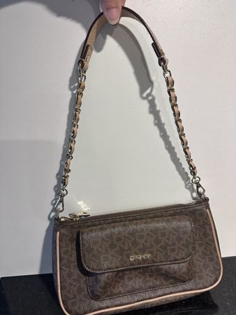 DKNY Handtasche / Clutch braun Orginal