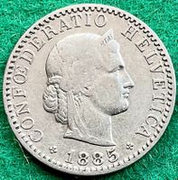 Pièce de 20 ct suisse 1885