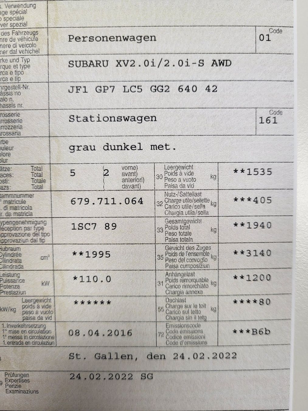 Subaru Autos: Subaru XV 2.0i Swiss To Automat 4X4 (DD) – Gebraucht aus St. Gallen von CityAuktion 9