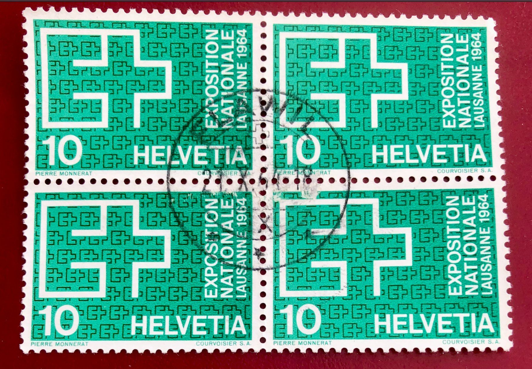 Tutti i francobolli: 4 er Block Nr.402 mit Stempel     – Usato da Aarau venduto da Billa007
