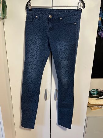 Jeans Damen mit Leopardenmuster Grösse S/M guter Zustand