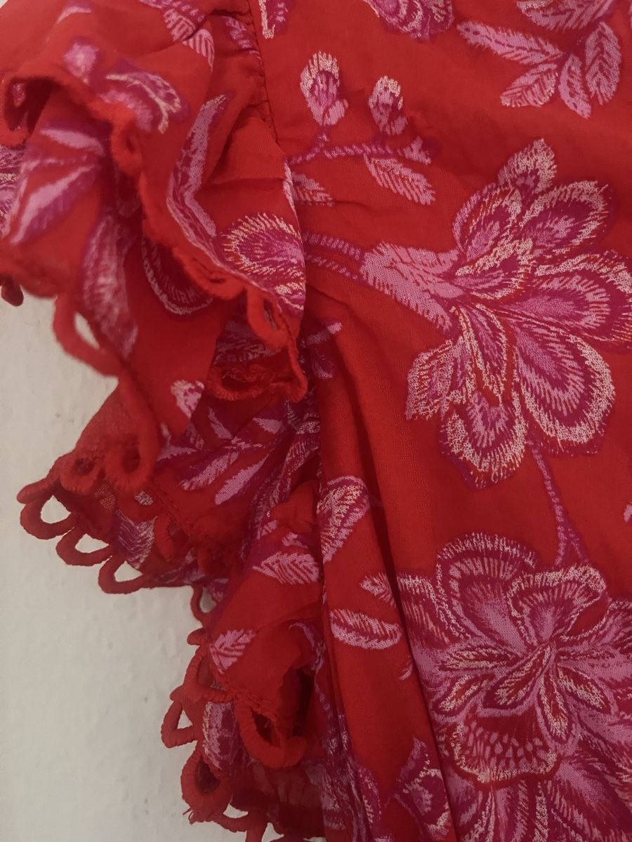 Vestiti: Rotes Kleid, S, Baumwolle – Nuovo (secondo la descrizione) da Zürich venduto da fra.wi 4