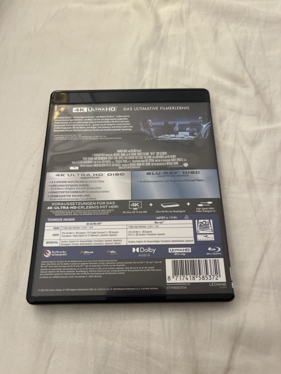 Tutti i DVDs: Heat 4K UHD – Nuovo (secondo la descrizione) da Sargans venduto da pat_lqj7 1