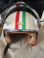 Motorradhelm Offengesicht retro