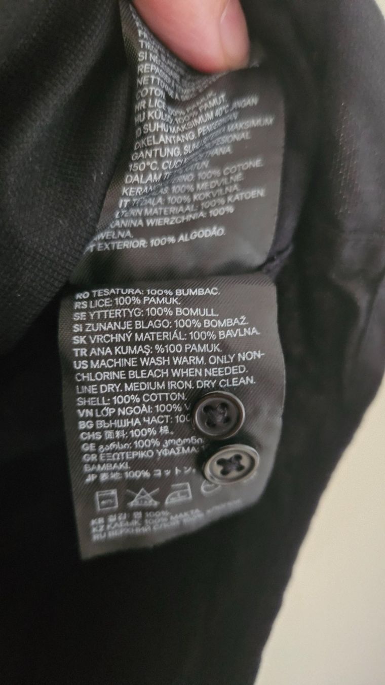 H&M Camicie: Camicia nera cotone tg.XS slim fit H&M – Usato da Melano venduto da H-Sara 3
