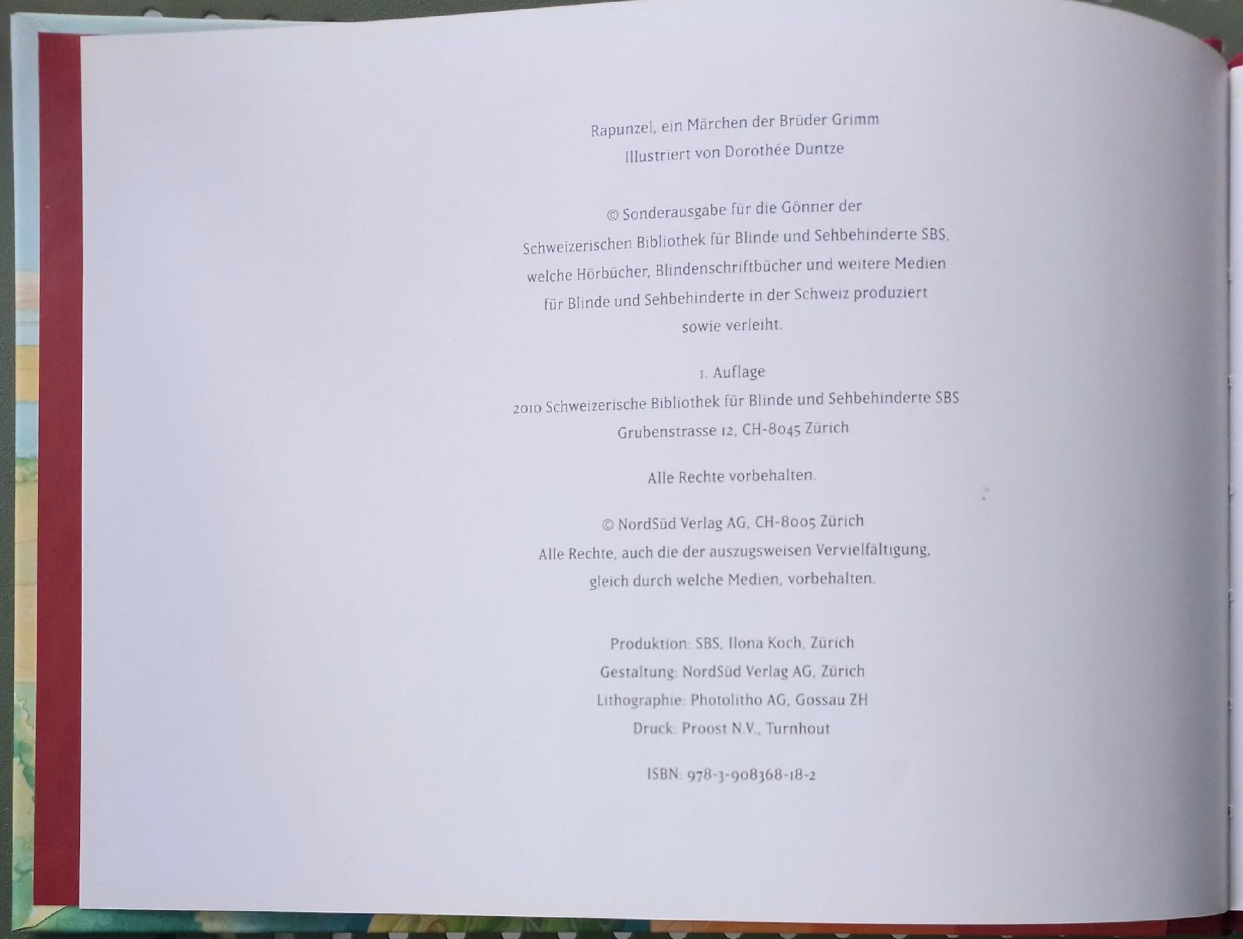 Libri: Buch - Rapunzel - Gebrüder Grimm – Usato da Niederuzwil venduto da lubimaja 1