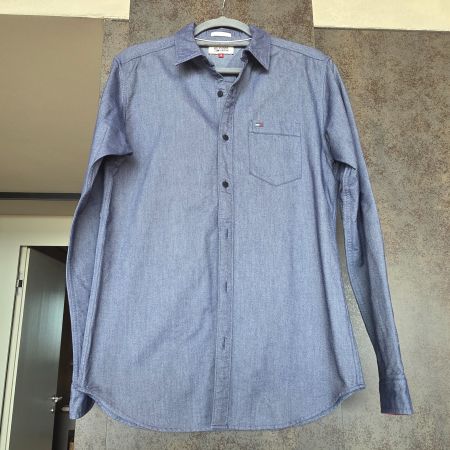 🐸 TOMMY HILFIGER HEMD S SLIM FIT BLAU