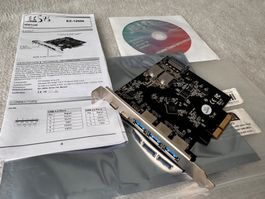EXSYS EX12006 5 Port USB 3.2 Gen 2x1 PCIe (x4) Karte mit 3x