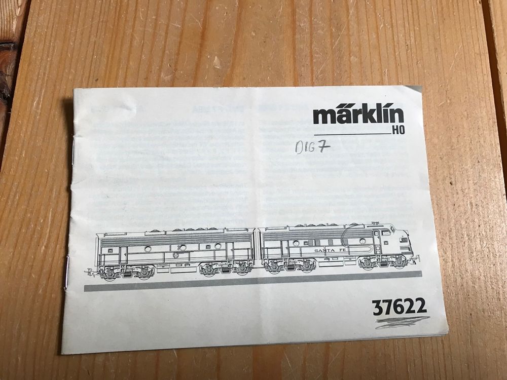 märklin 37622, bedienungsanleitung (Gebraucht) in Liestal für CHF 2 ...