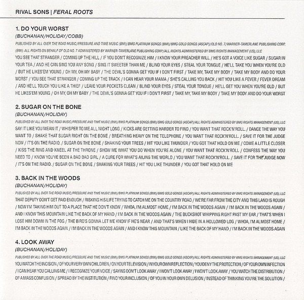CDs: Rival Sons – Feral Roots – D'occasion à Brittnau par Zibu 4