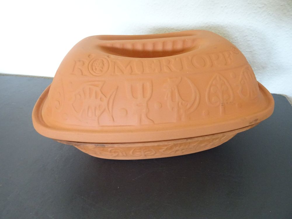 Originaler Römertopf aus Ton innen Glasiert | Kaufen auf Ricardo