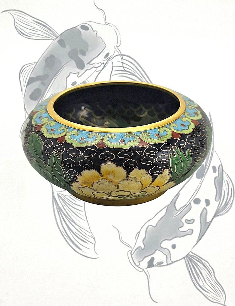 Ciotole: Emaille Schale antik "CLOISONNÉ" – Usato da Zug venduto da urzeit 3