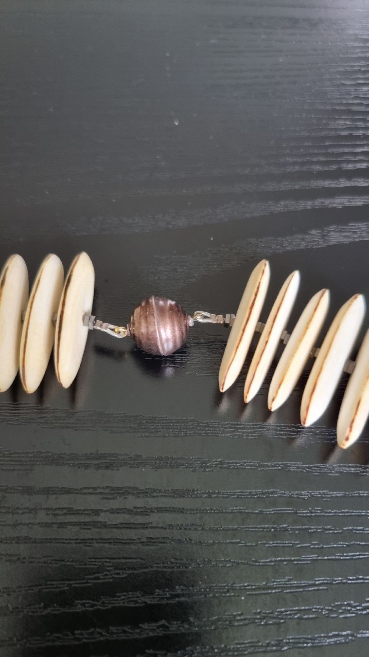 Catenine: Halskette aus Bambus, Handgemacht – Usato da Glattbrugg venduto da Hamburgstadt 4