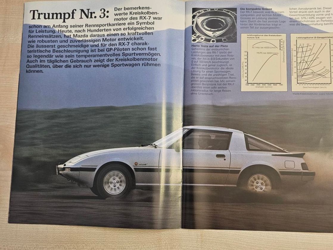 Mazda Documenti: Mazda RX-7 Prospekt 1984 – Usato da Reinach AG venduto da 911356 3