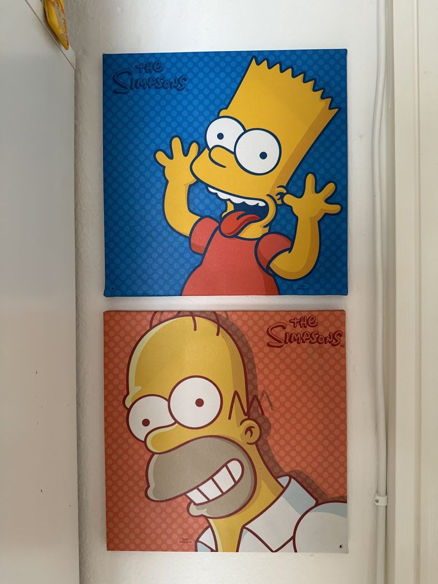 Dipinti: Due tele Simpsons, Bart e Homer! – Usato da Viganello venduto da BlackPanda0003