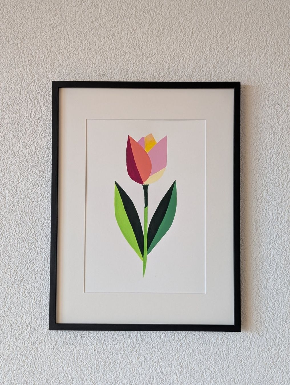 Dipinti: Original Hand Painted Abstract Tulip Painting, Easter Gift – Nuovo e nell'imballaggio originale da Winterthur venduto da LaVieColor 3