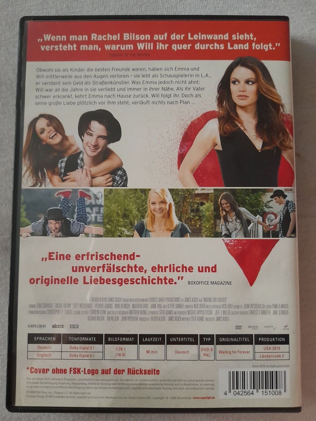 Tutti i DVDs: DVD: Waiting for forever – Usato da Eiken venduto da Lashar 1