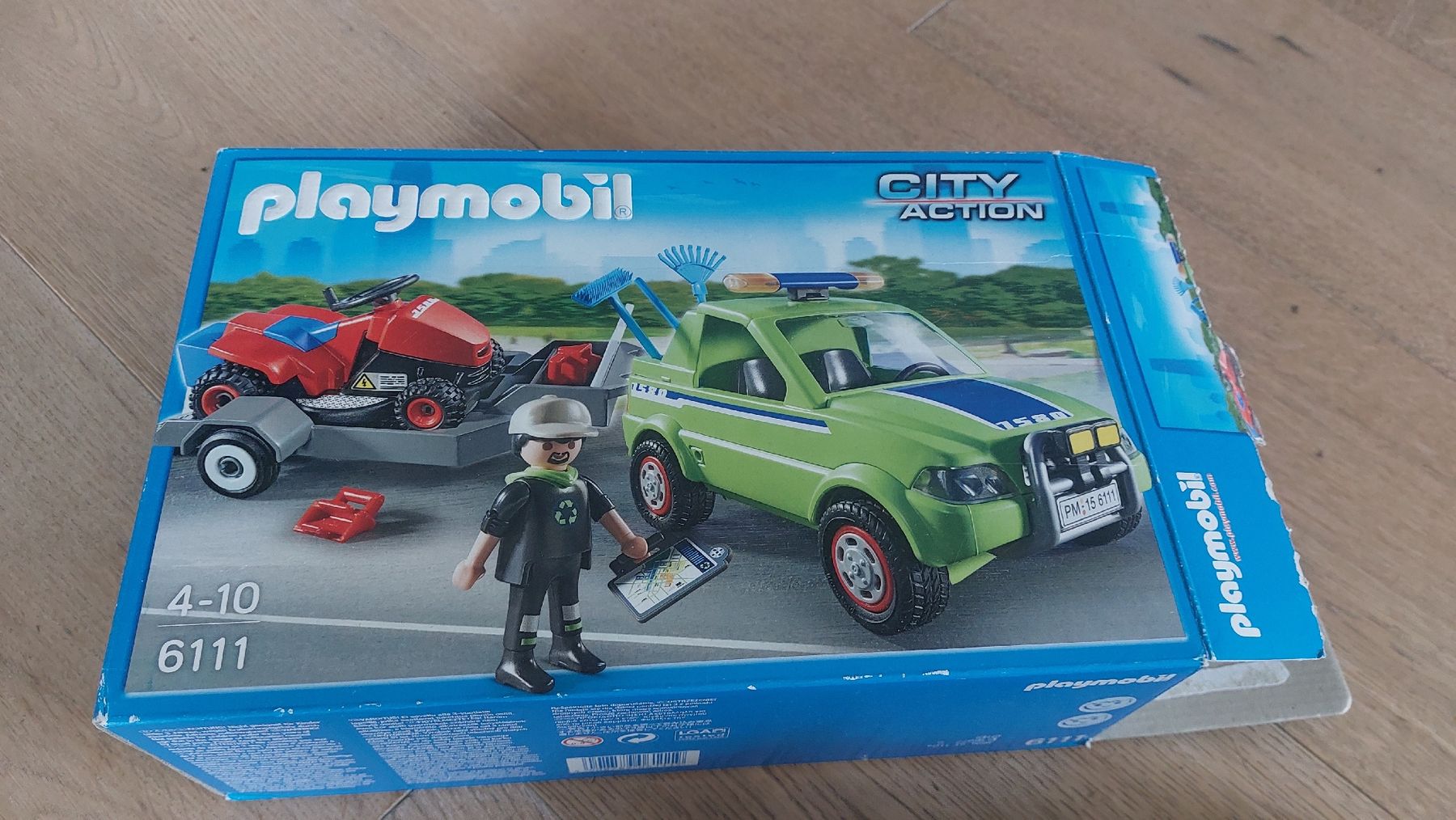 Playmobil Giocattoli: Playmobil 6111 Pick-Up mit Rasentraktor – Usato da Würenlos venduto da Ionni