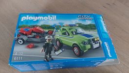 Playmobil 6111 Pick-Up mit Rasentraktor
