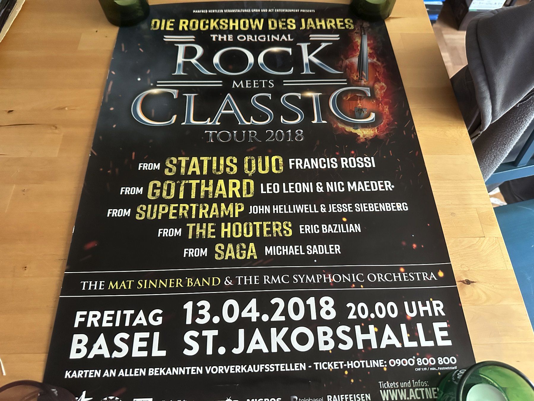 Foto & Immagini: ROCK MEETS CLASSIC Basel Poster 2018 STATUS QUO GOTTHARD – Usato da Basel venduto da Partridge