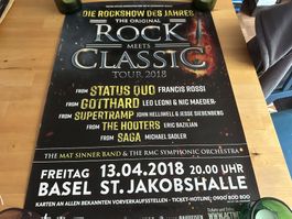 ROCK MEETS CLASSIC Basel Poster 2018 STATUS QUO GOTTHARD