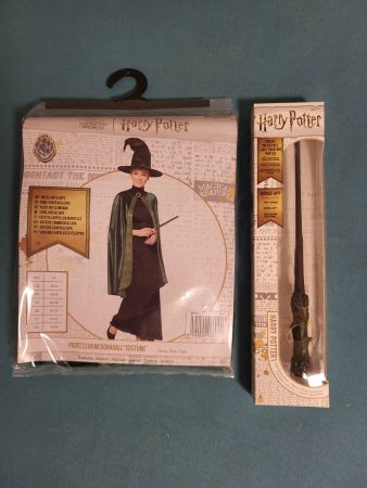 Set Kostüm mit Harry Potter Zauberstab