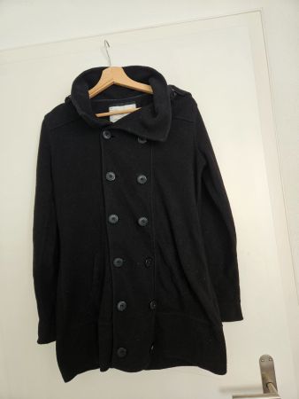 Fleece Mantel schwarz Gr.M