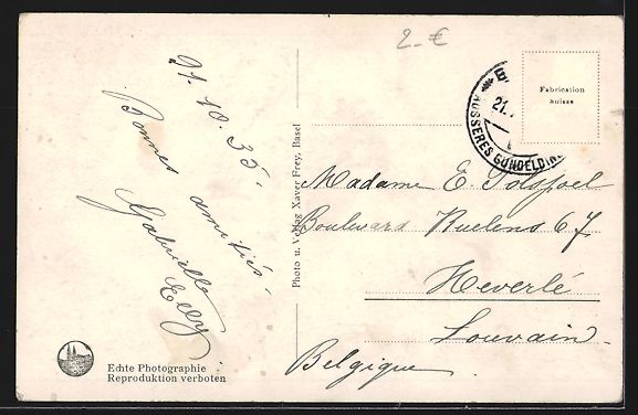 Cartoline postali: Basel, Dampfschiff-Station, Dampfer RHY- – Usato da Berlin venduto da bartko-reher 1