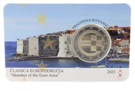 Kroatien 2 Euro 2023 Einführung des Euro in CoinCard