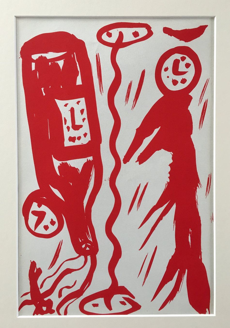 Grafica & Litografie: A.R. Penck Original Siebdruck / Serigraphie "Lyrik" – Usato da Nennigkofen venduto da juhit 2