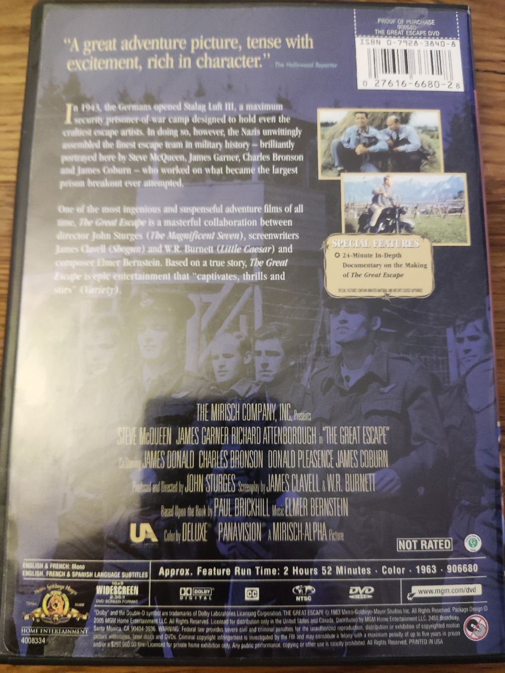 Tutti i DVDs: The Great Escape - Steve McQueen (DVD) ENG Code 1 – Usato da Oberembrach venduto da giu_7ksd 1