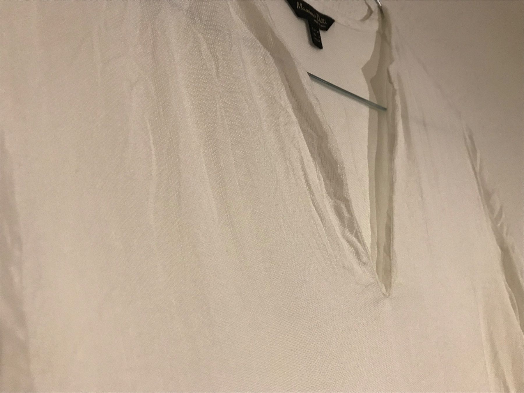 Massimo Dutti Camicette: Massimo Dutti Bluse weiss mit Verzierung Gr 34 – Usato da Wollerau venduto da bri_s9qv 1