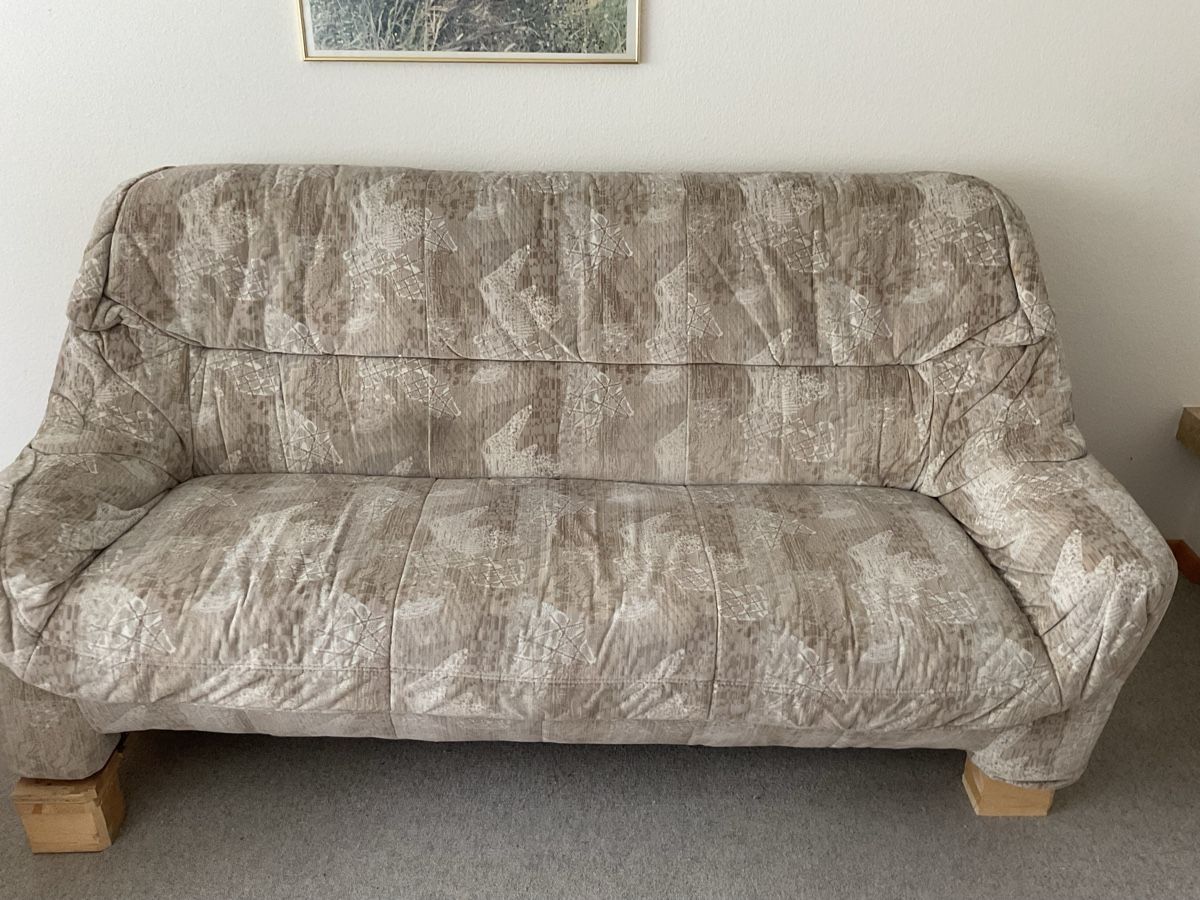 Divani: Sofa 3er, Sitzgruppe, Polstermöbel beige/grau – Usato da Trimbach venduto da Lexli11