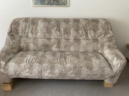 Sofa 3er, Sitzgruppe, Polstermöbel beige/grau