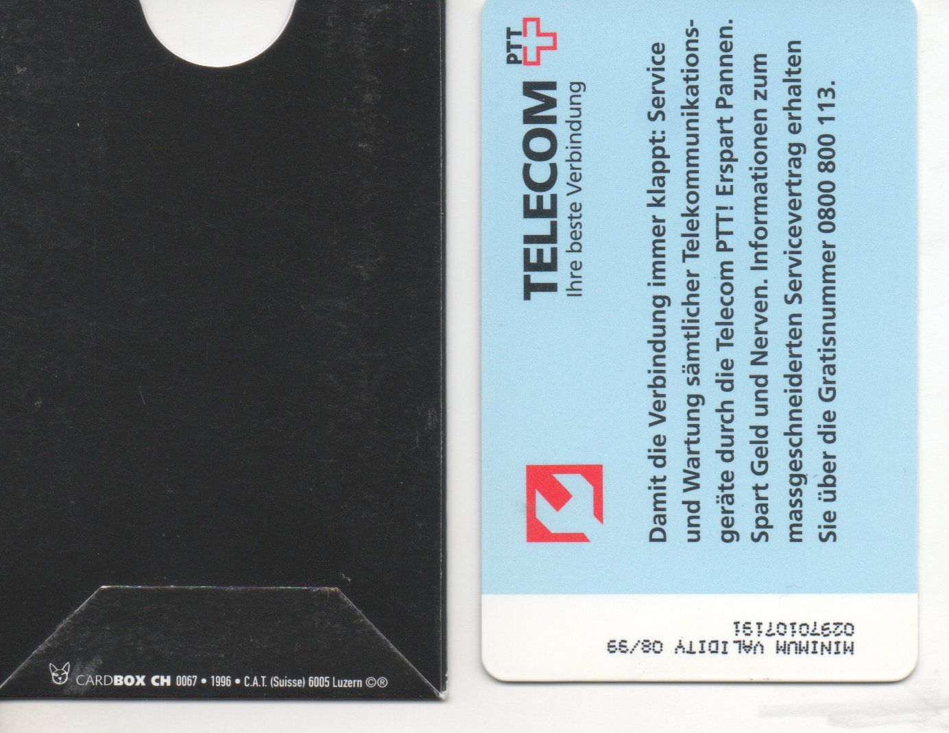 Swisscom Telefon- & Taxkarten: Taxcard V-044 mit Card Box – Gebraucht aus Bern von ascona43 1