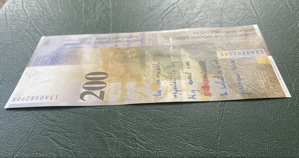 Billets de banque: 200 Franken Top Zustand – Neuf (Voir description) à Thörishaus par luc_nsv9 2