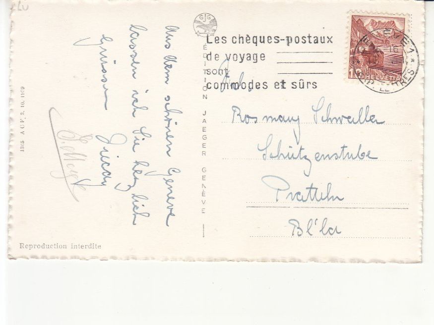 Cartoline postali: Genève 1946 – Usato da Bürglen TG venduto da StampGraf 1