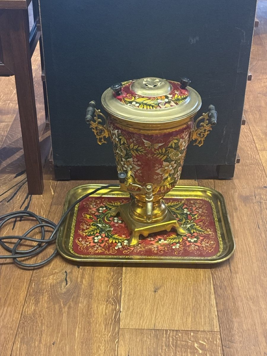 Teiere: Vintage elektrischer Samowar aus der UdSSR mit Originaltable – Usato da Andermatt venduto da Diadiusdiana 6