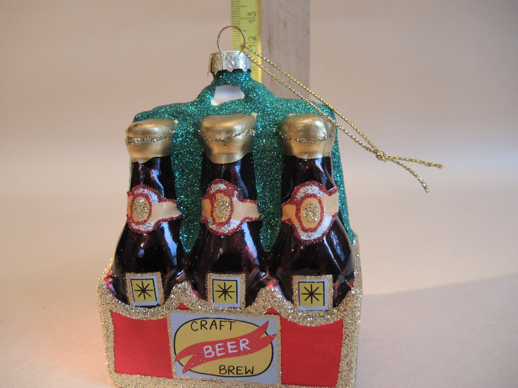 Tutte le decorazioni: Weihnachtsbaumschmuck SIXPACK beer Glas Christbaum Kugel – Usato da Rorschach venduto da maeck8 5